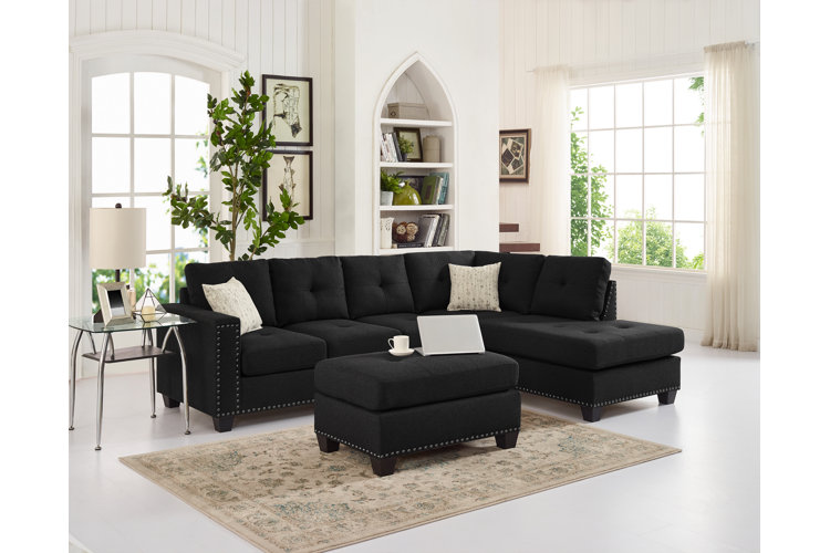 Matney reversible sleeper on sale sectional with ottoman